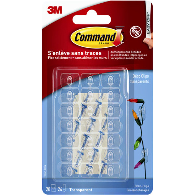 3m 1071797 - command™ fascette decorative trasparenti con s trasparenti | 16 pezzi