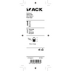 Mack 1017861 - percha de marco acero latonado 4 piezas 19 x 31 mm | 10 piezas