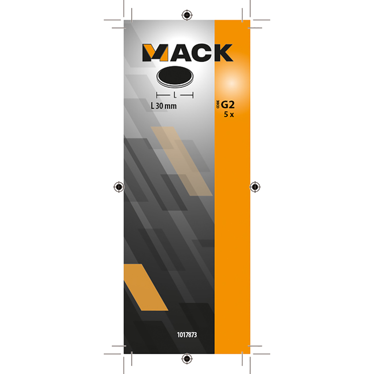 Mack 1017873 - tablero magnético plástico surtido 5 piezas 30 mm | 10 piezas