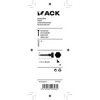 Mack 1019766 - perno roscado para madera acero inoxidable 3 piezas 6 x 60 mm | 10 piezas