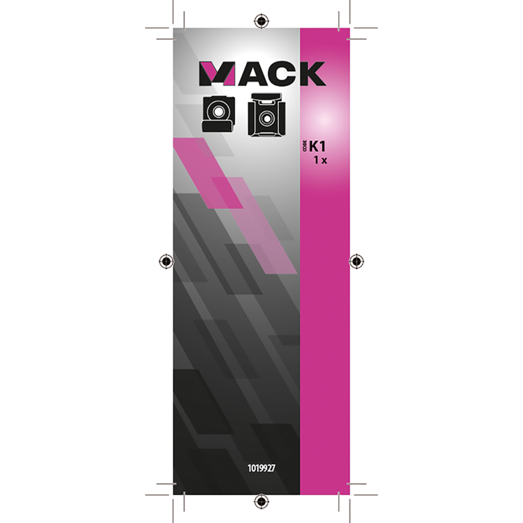 Mack 1019927 - juego soporte espejo 1ud | 5 piezas