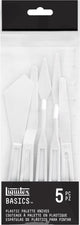 Liquitex 3699371 set di spatole in plastica basics – 5 pezzi | per impasto, acrilico, pittura ad olio - set di coltelli per pittura in plastica