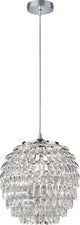 Rl live your light reality petty - lampada a sospensione - cromata - escl. 1x e27 4 w - montaggio a soffitto - regolabile in altezza