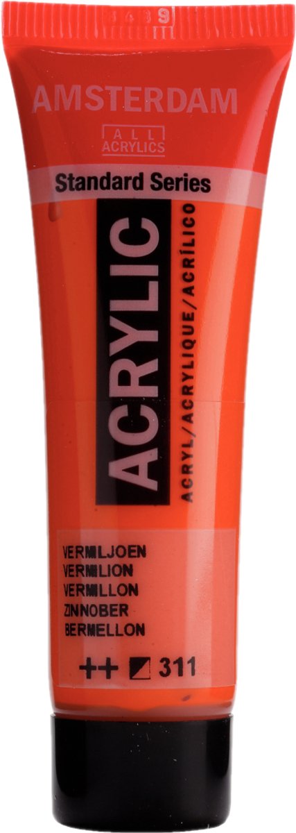 Royal talens verf - acryl - 311 - vermiljoen - amsterdam - 20ml