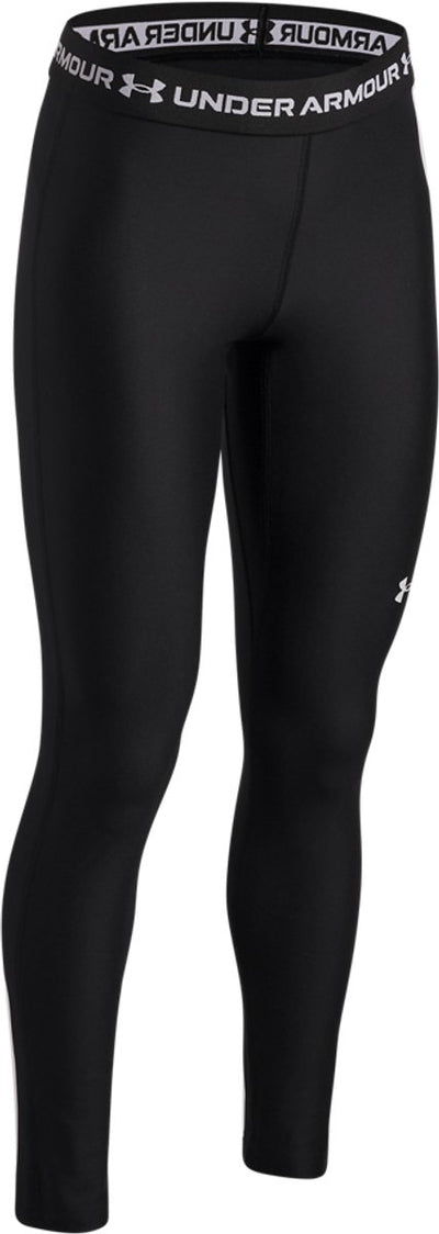 Pantaloni sportivi per ragazze Under Armour Heatgear Leggings-BLK - neri - bianchi