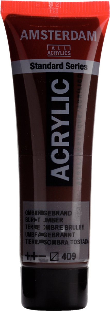 Vernice Royal Taals - acrilico - 409 - terra d'ombra bruciata - Amsterdam - 20 ml