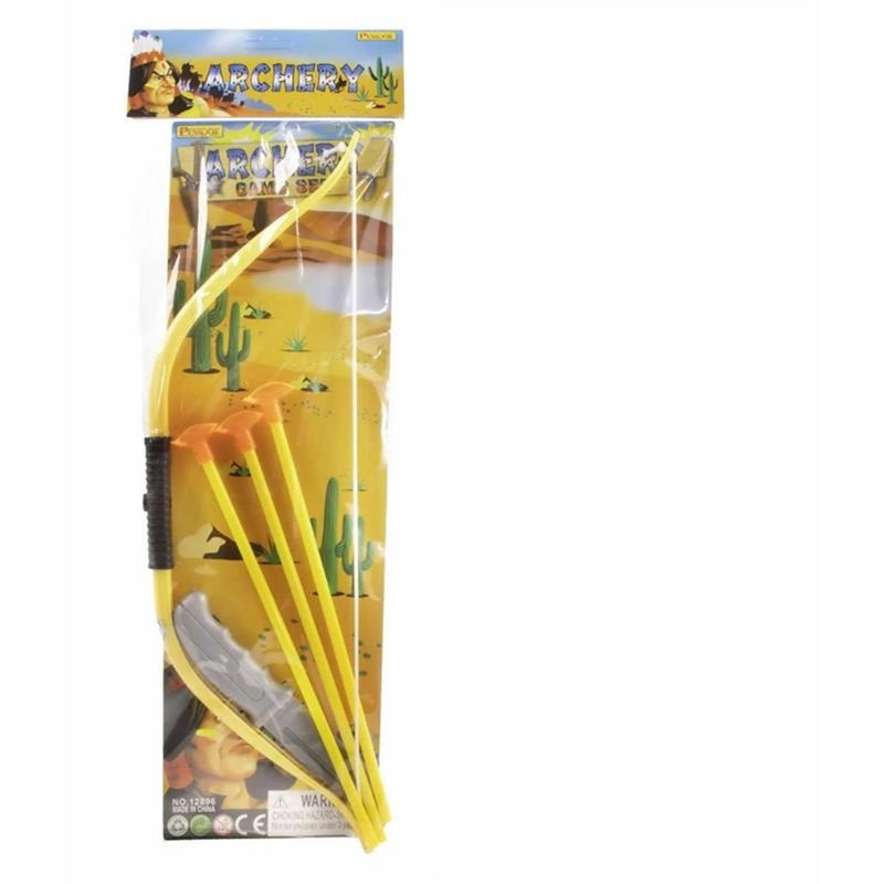 Juego de arco de flecha en bolsa con 3 flechas.