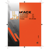 Mack 1048777 - pastiglia super scorrevole autoadesiva marrone 30 x 30 mm 4 pz | 12 pezzi
