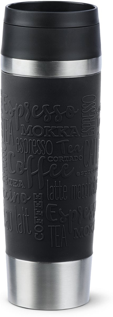 Tazza da viaggio Tefal n2022010 - bottiglia thermos - 500 ml - nera - isolante - a tenuta stagna - adatta per bevande calde e fredde