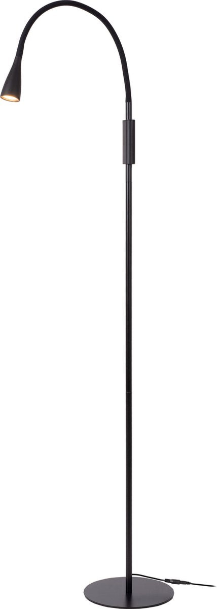 Lucide zozy - lampada da lettura - led 3 stepdim - 1x4w 3000k - nero