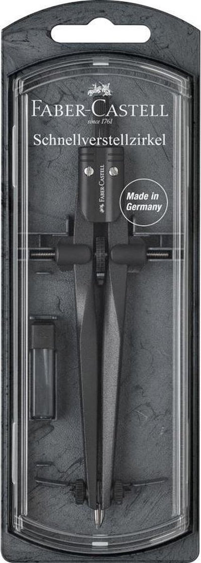 Faber-Castell Bussola a regolazione rapida Faber Castell FCstream - pietra nera