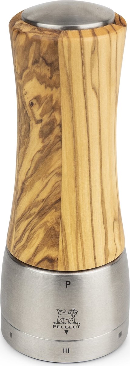 Molinillo de pimienta Peugeot madras 16 cm - madera de olivo - u'select