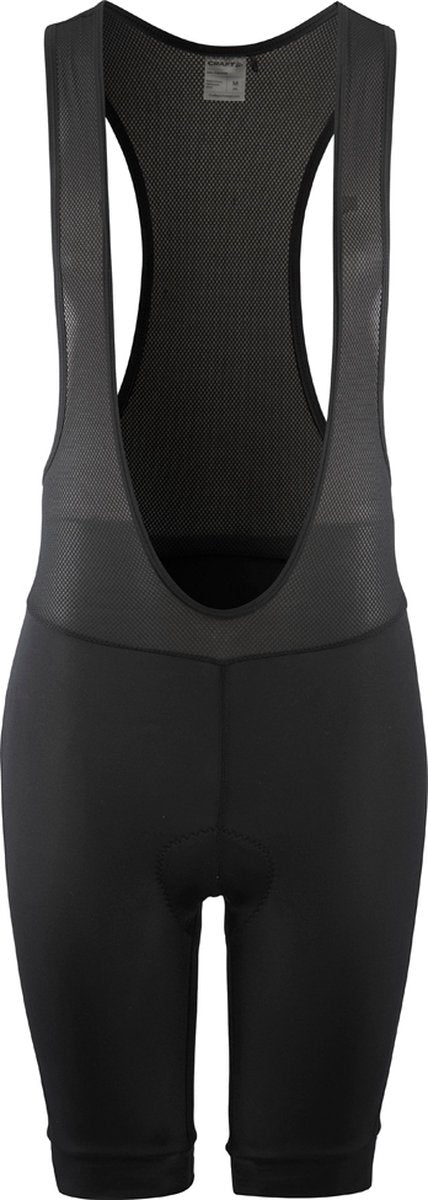 Craft balance bib shorts m heren fietsbroek - black-rock - maat m
