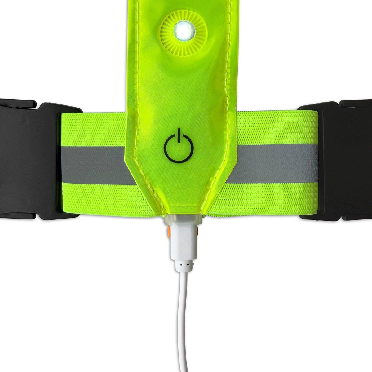 Lynx Harnas USB LED Sport Vest Neon amarillo