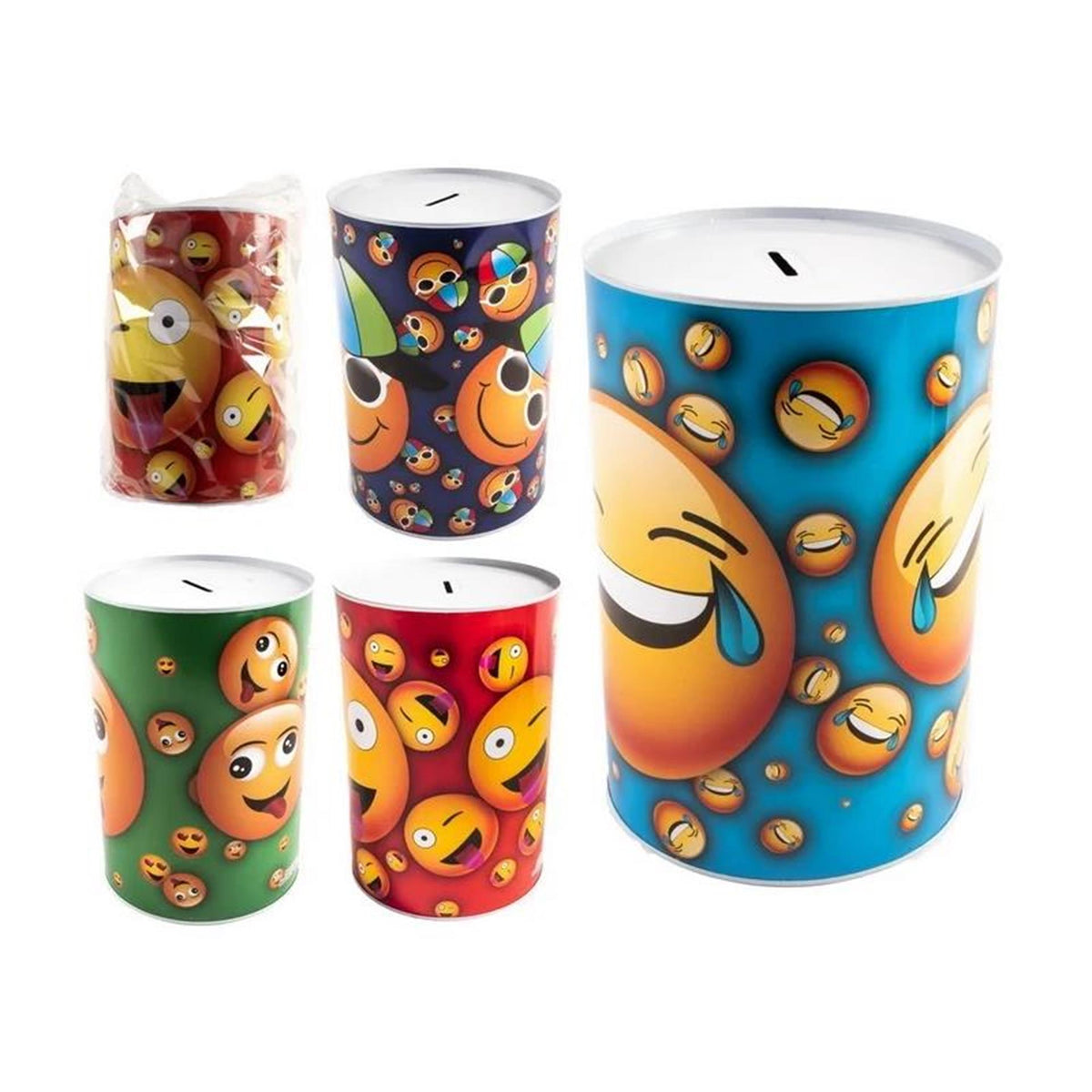 Savings tin xxl smiley ø15.5xh22cm