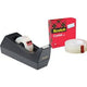 Dispenser nastro adesivo c38 + nastro trasparente riciclabile crystal clear 600 scotch 19mmx33m
