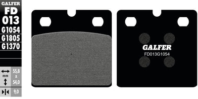 Galfer bremsbelag fd013 brake pad fd013 g1054 oragnic