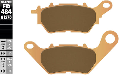 Galfer bremsbelag fd484 brake pad fd484 g1370 sint.metal street