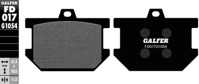 Galfer bremsbelag fd017 brake pad fd017 g1054 organic