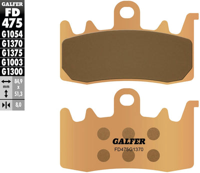 Galfer remblokken fd475 brake pad fd475 g1370 sint.metal street