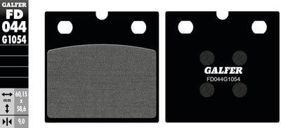 Galfer bremsbelag fd044 brake pad fd044 g1054 organic