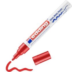 Pennarello a vernice Edding 750 rosso | 10 pezzi