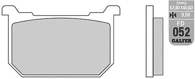 Galfer bremsbelag fd052 brake pad fd052 g1054 organic