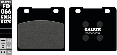 Galfer bremsbelag fd066 brake pad fd066 g1054 organic