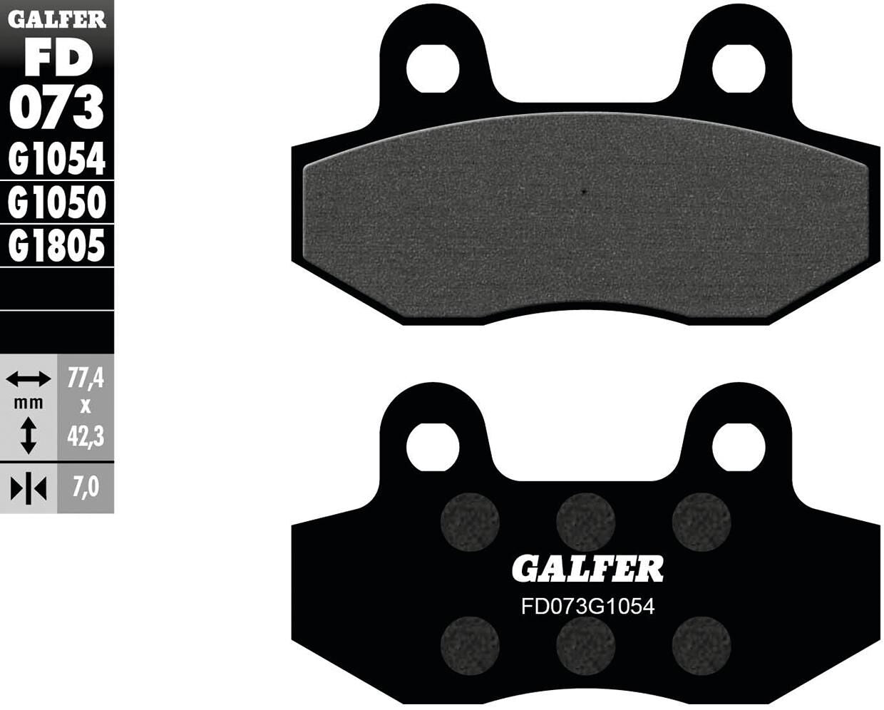 Pastiglie freno Galfer fd073 pastiglia freno fd 073 g1054 organica
