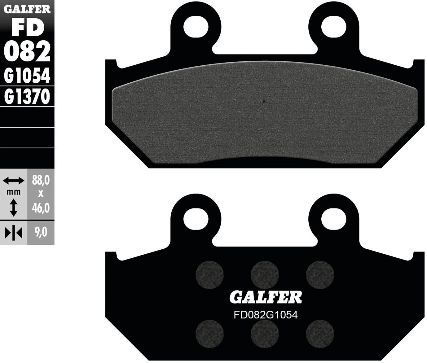 Pastiglie freno Galfer fd082 pastiglia freno fd082 g1054 organica