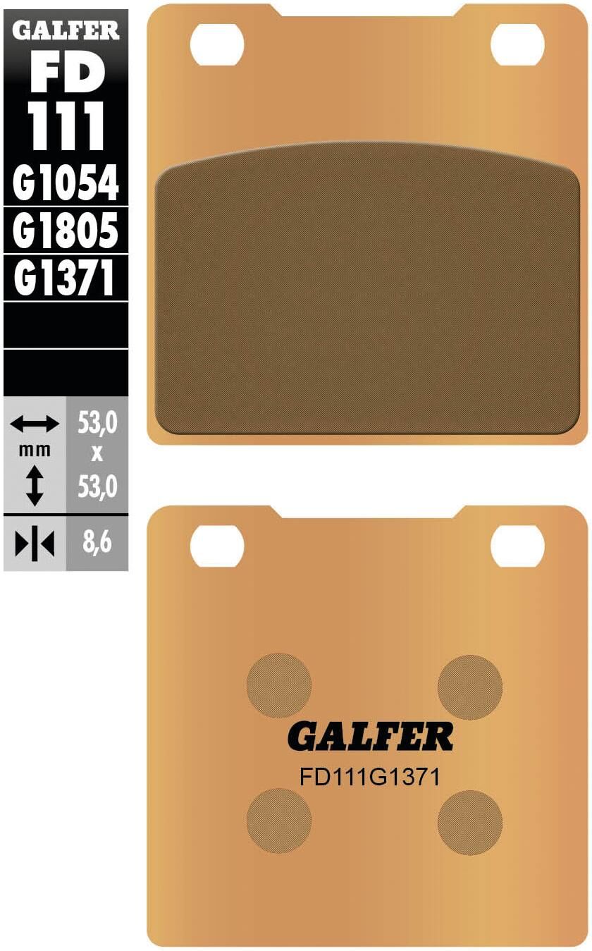 Pastiglie freno Galfer fd111 pastiglia freno fd111 g1371 metallo sinterizzato