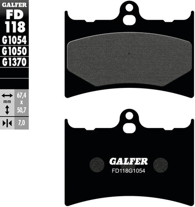 Galfer bremsbelag fd118 brake pad fd118 g1054 organic