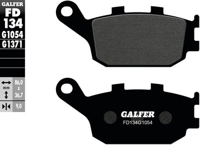 Galfer bremsbelag fd134 brake pad fd134 g1054 organic