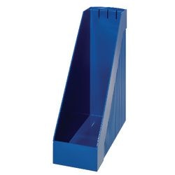 Cassetta portariviste Helit The Tower Line in polistirolo A4 blu