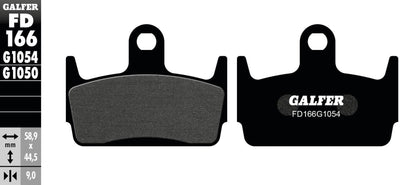Galfer bremsbelag fd166 brake pad fd166 g1054 organic