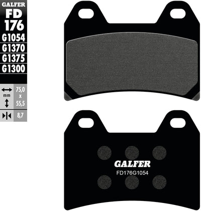 Galfer bremsbelag fd176 brake pad fd176 g1054 organic
