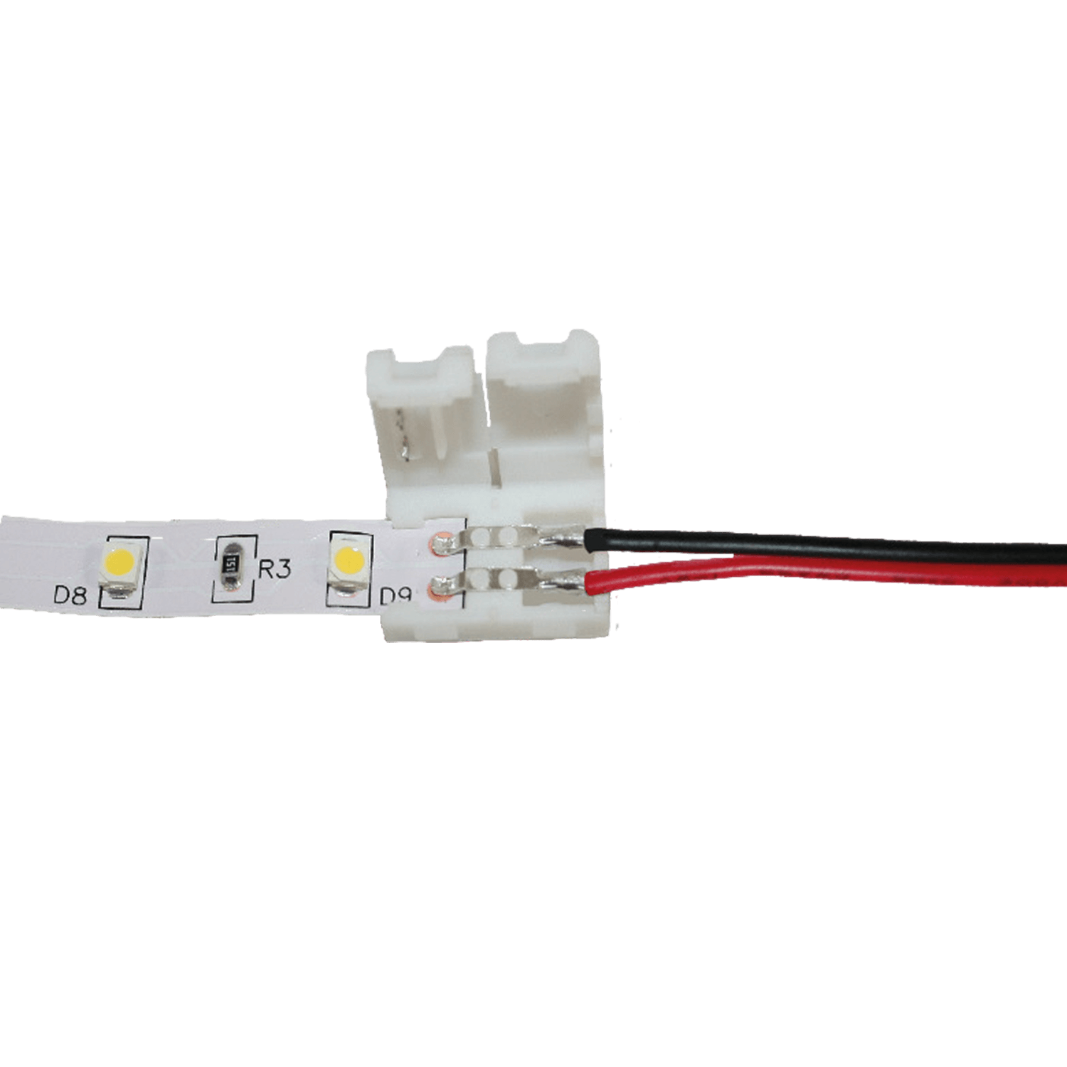 Pieza de conexión Cingoli para tira LED de 8 mm, precableada con cable de 15 cm - sin embalaje de venta