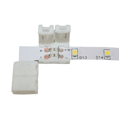 Conector Cingoli para tira LED 8mm - ángulo recto (90°)