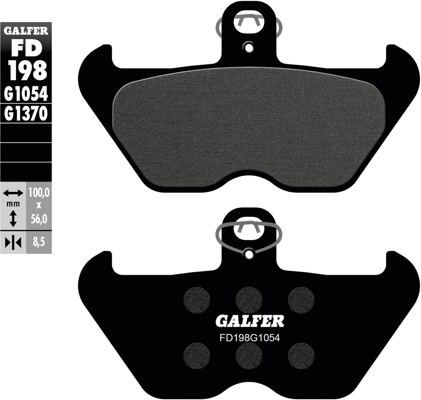 Pastiglie freno Galfer fd198 pastiglia freno fd198 g1054 organica
