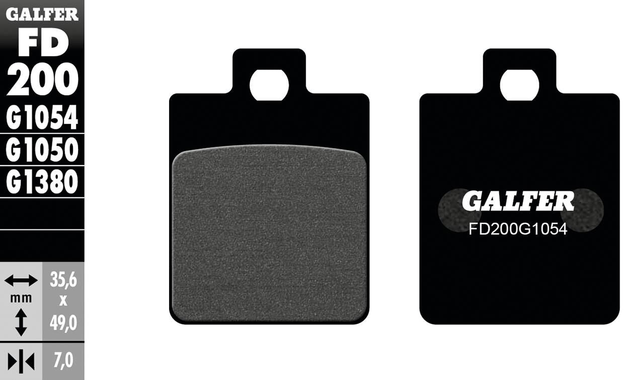 Galfer bremsbelag fd200 brake pad fd200 g1054 organic standard