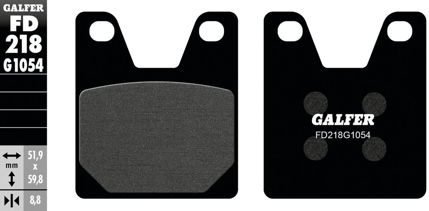 Galfer bremsbelag fd218 brake pad fd218 g1054 organic standard