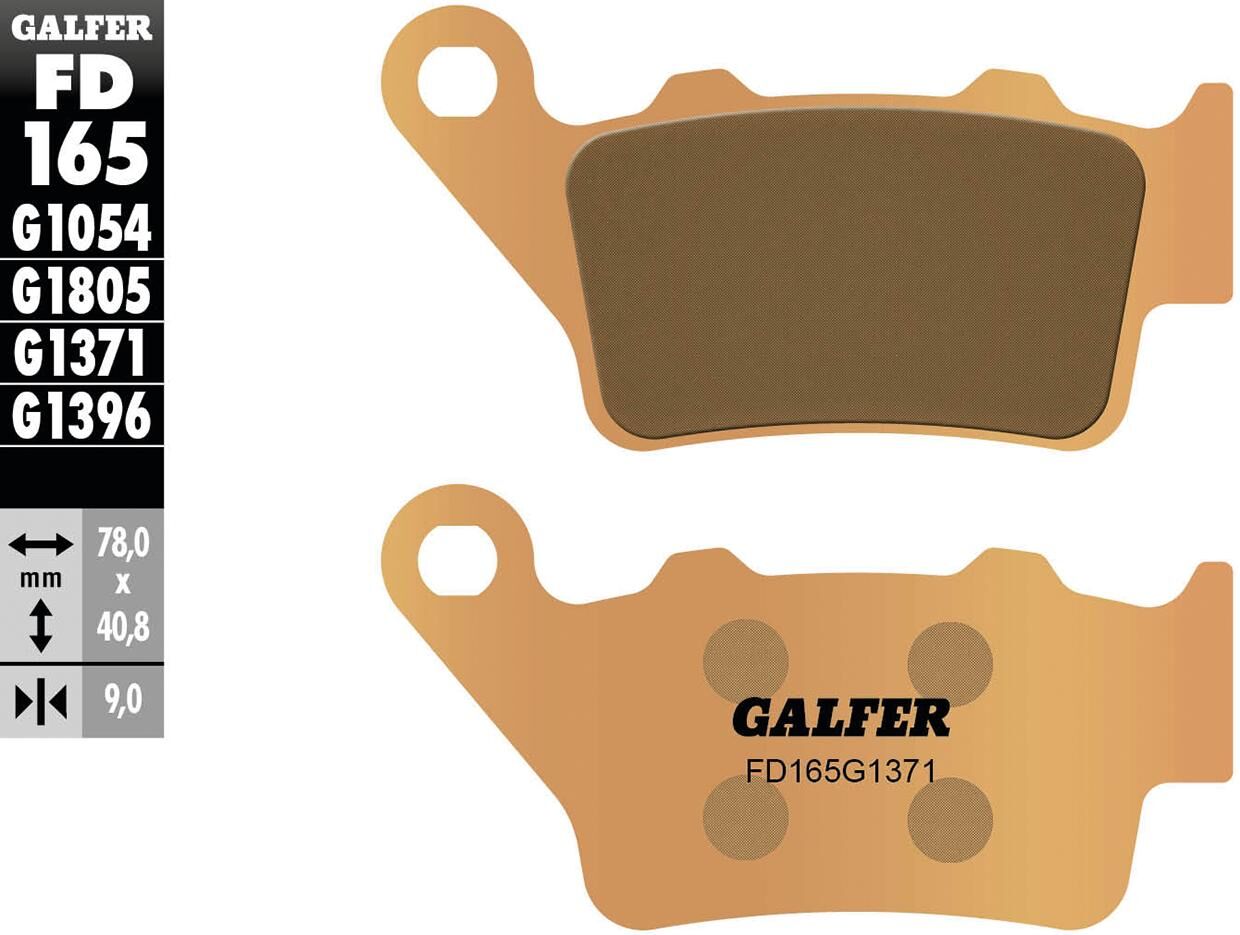 Galfer bremsbelag fd165 brake pad fd165 g1371 sintered metal str.