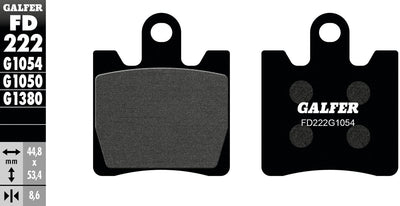 Galfer bremsbelag fd222 brake pad fd222 g1054 organic standard