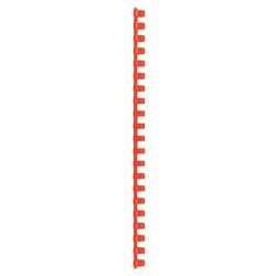 Rilegatura dorsi GBC plastica A4 12mm rosso capacità 95 fogli