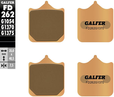Galfer bremsbelag fd262 brake pad fd262 g1370 sint. metal street