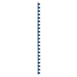 Rilegatura dorsi GBC plastica A4 10mm blu capacità 65 fogli