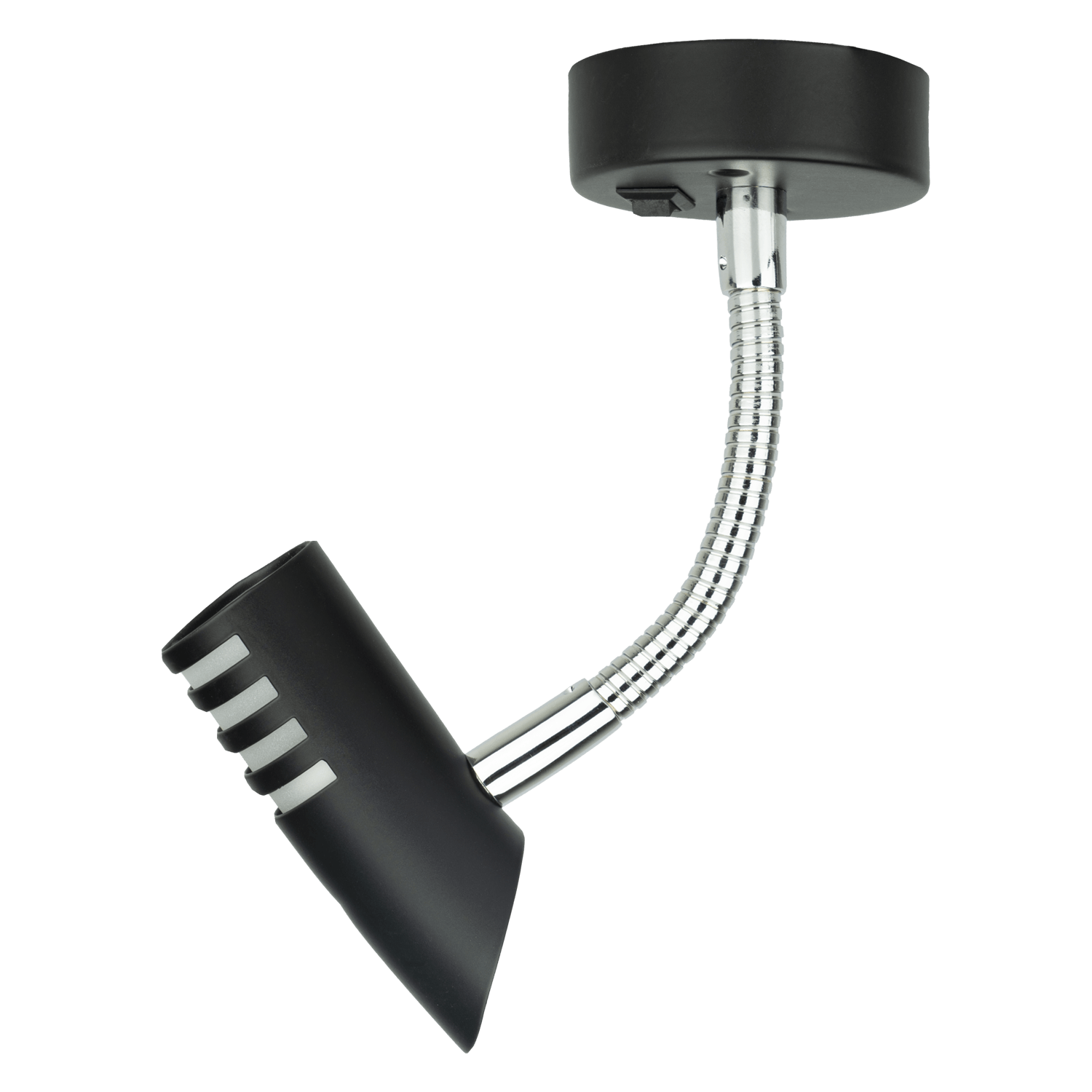 Sao flexible LED spot with switch - black