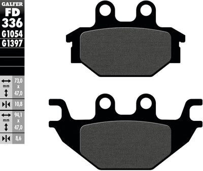 Galfer bremsbelag fd336 brake pad fd336 g1054 organic standard