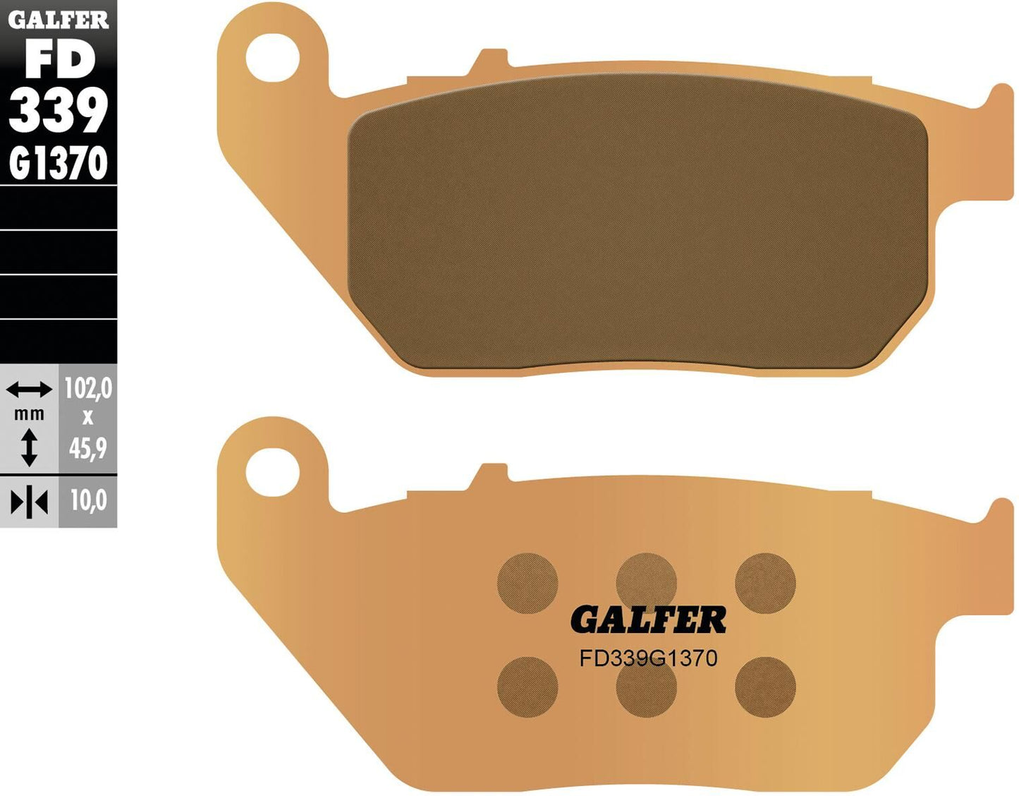 Galfer bremsbelag fd339 brake pad fd339 g1370 sint.metal street