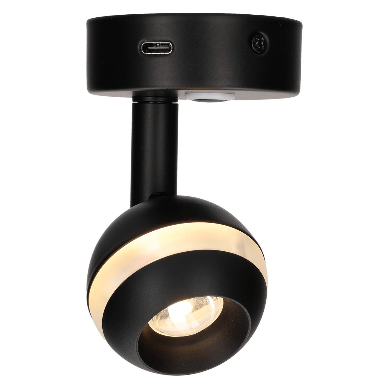 Arsie surface-mounted spotlight with USB-C
